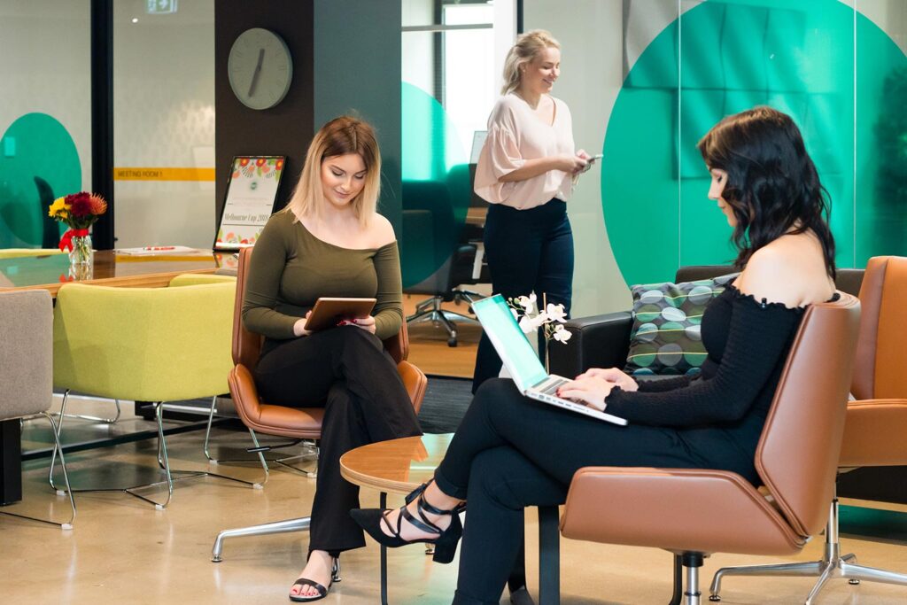 spot coworking work lounge area