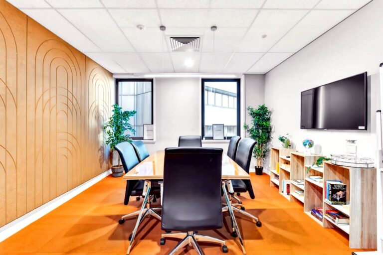 6 seat meeting room L3 panelled Spot Coworking l
